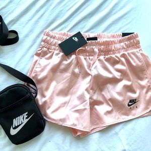 SOLD- Pink Nike satin shorts